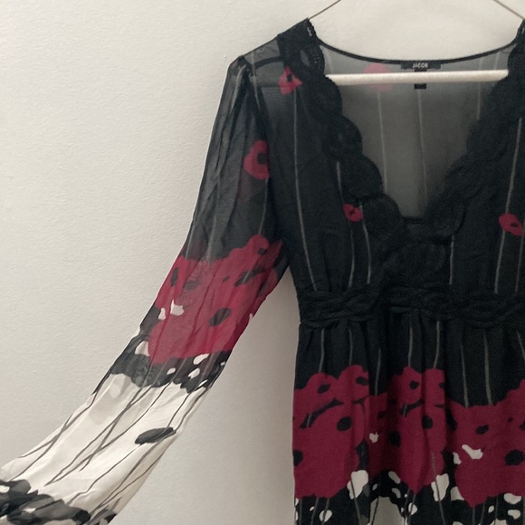 Jacob chiffon dress with slip - Picture 2 of 7